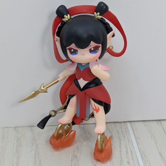Rolife Other - Rolife Suri Legend of Deification Ne Zha Figure Black Red Flames Anime Blind Box
